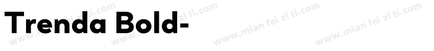 Trenda Bold字体转换